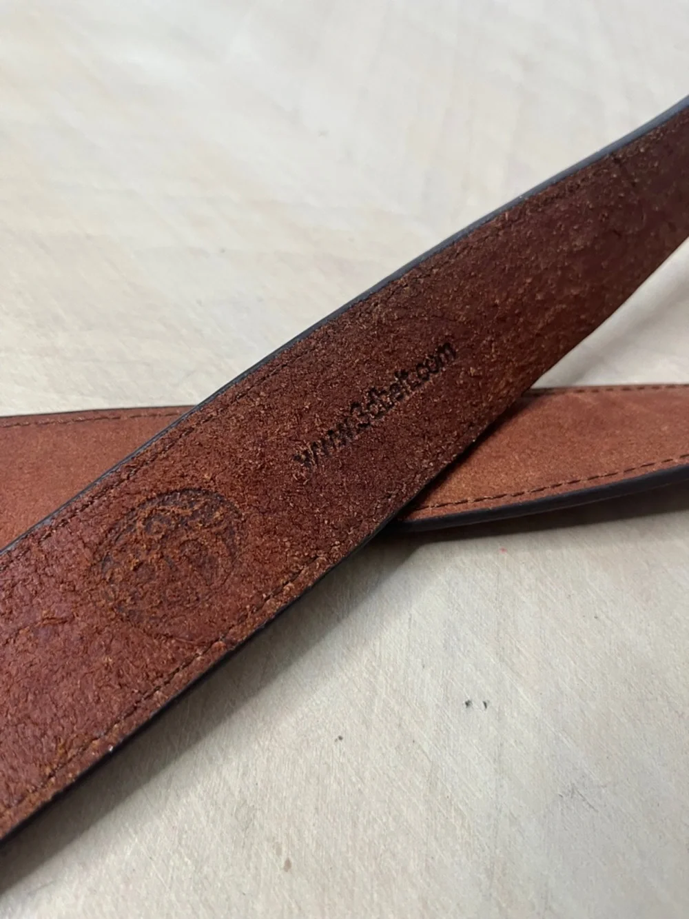 3D Belt Co Men's Brown Leather Belt - Classic Casual Style S 46